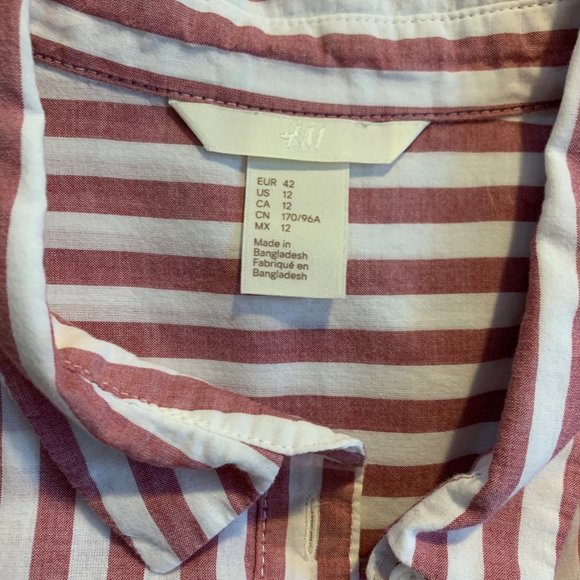 Striped Pink Button Down Shirt - Picture 2 of 2